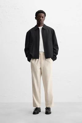 PANTALON COUPE DÉCONTRACTÉE À TEXTURE