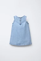 DENIM BOW DRESS