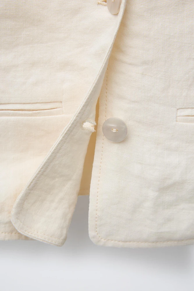 GILET 100 % LIN