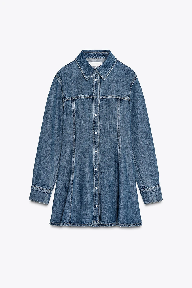 TRF DENIM MINI DRESS