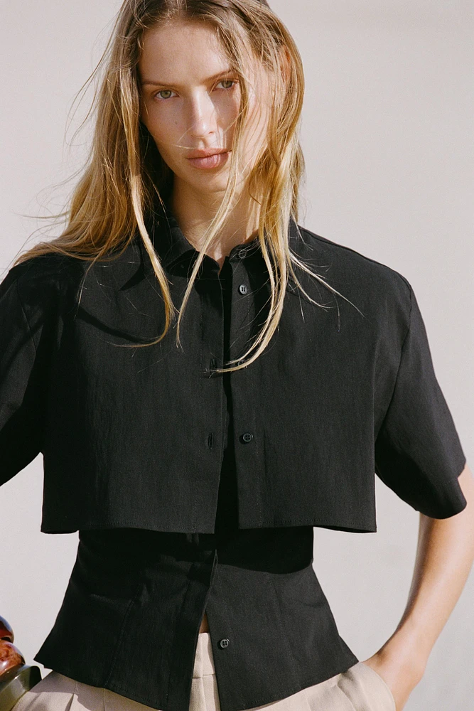 CHEMISE DOUBLE MANCHES COURTES