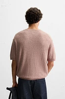 T-SHIRT EN MAILLE STRUCTURÉE