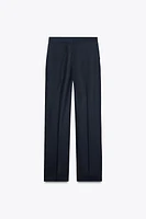 PANTALON DROIT AVEC LIN