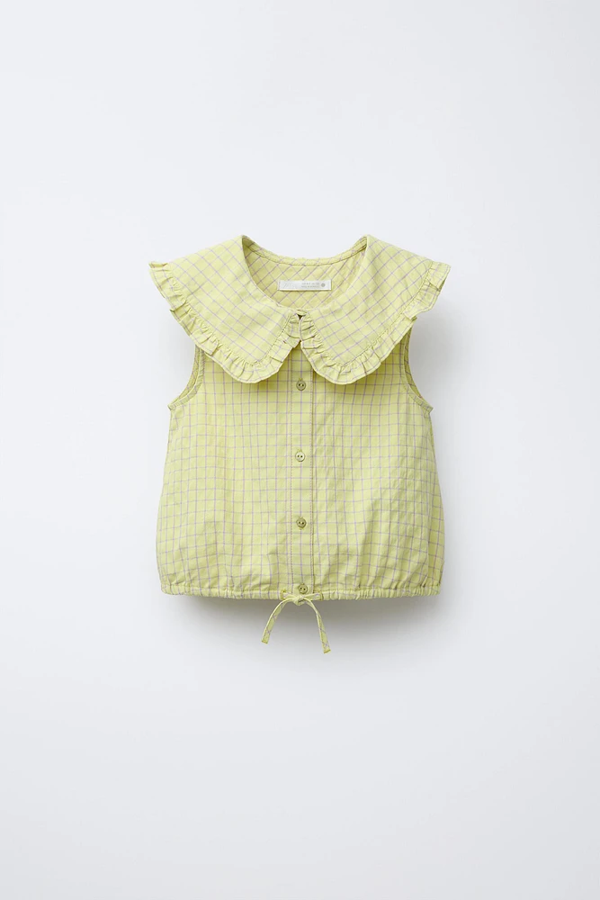 CHEMISE À CARREAUX COLS