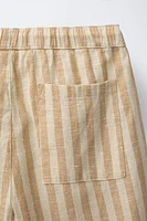 STRIPED STRAIGHT LEG PANTS