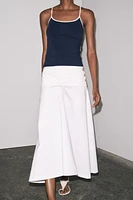 CONTRAST PIPING T-SHIRT