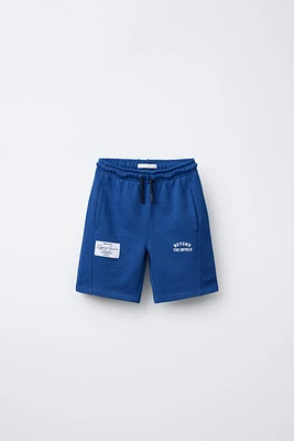 BERMUDA DE JOGGING ÉTIQUETTE