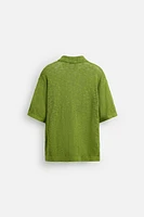 SLUB KNIT SHIRT