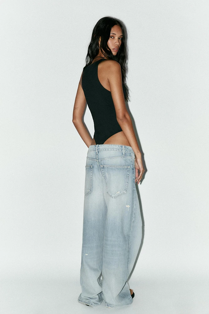 POLYAMIDE HALTER BODYSUIT