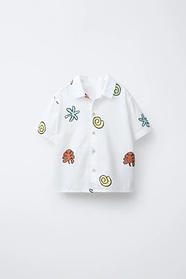 SEASHELL PRINT SHIRT