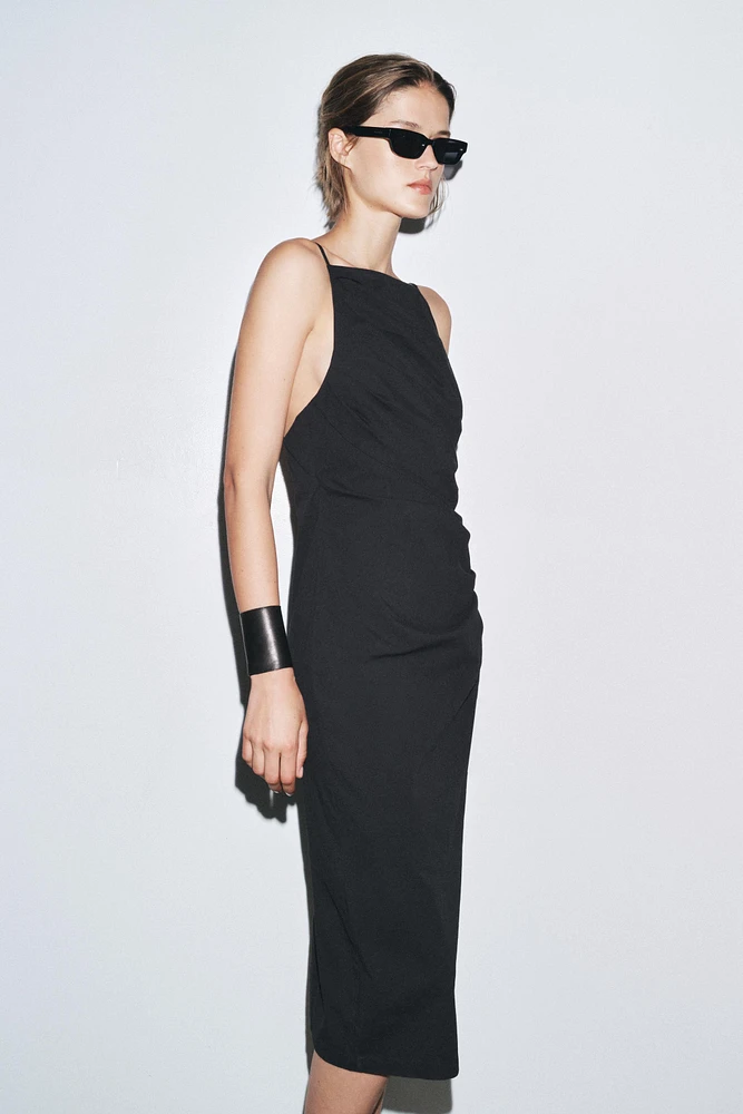 ZW COLLECTION DRAPED MIDI DRESS