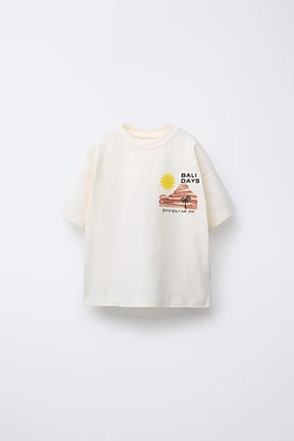 BEACH PRINT T-SHIRT