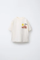 BEACH PRINT T-SHIRT