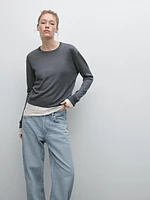 100% linen fine knit sweater