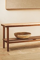 ACACIA WOOD DOUBLE BENCH