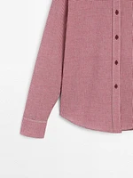 Cotton blend check shirt