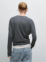 100% linen fine knit sweater