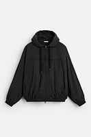 HOODED TECHNICAL JACKET