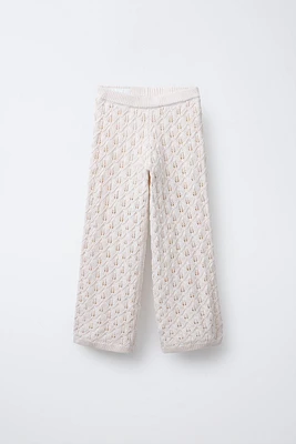 STRAIGHT LEG KNIT PANTS