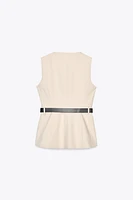 GILET LONG CEINTURE