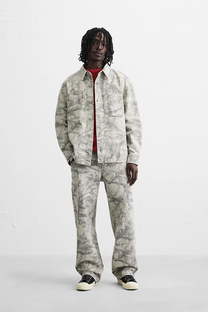 ABSTRACT PRINT OVERSHIRT