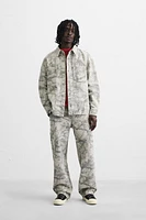 ABSTRACT PRINT OVERSHIRT