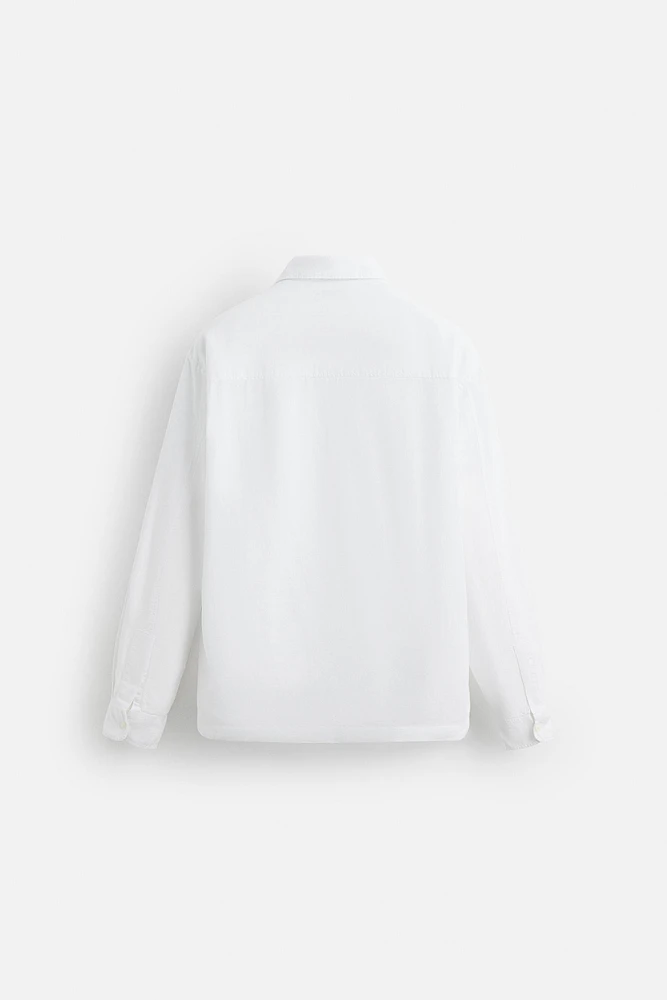 LINEN - COTTON POLO SHIRT