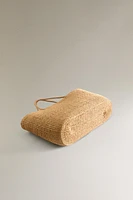 LARGE RAFFIA TOTE BAG