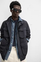 VESTE COTON - LIN POCHES