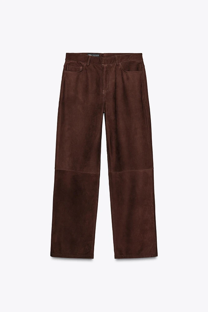 SUEDE LEATHER PANTS