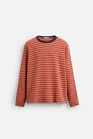 WASHED STRIPE SWEATSHIRT