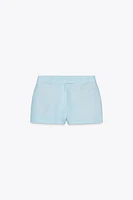 BERMUDA TAILLE MOYENNE AVEC LIN