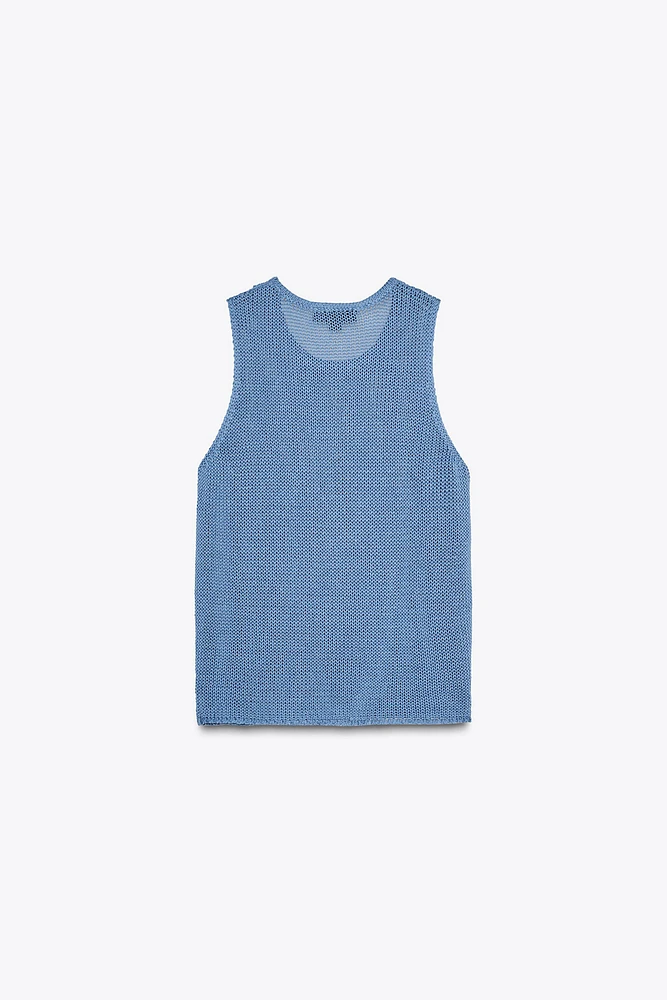 100% COTTON KNIT TOP
