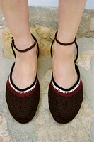 BRAIDED UPPER SLINGBACK BALLET FLATS