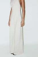 OPEN BACK LONG JUMPSUIT