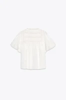 ZW COLLECTION LACE SATIN EFFECT TOP