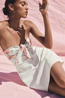 PRINTED SCARF SHORT DRESS