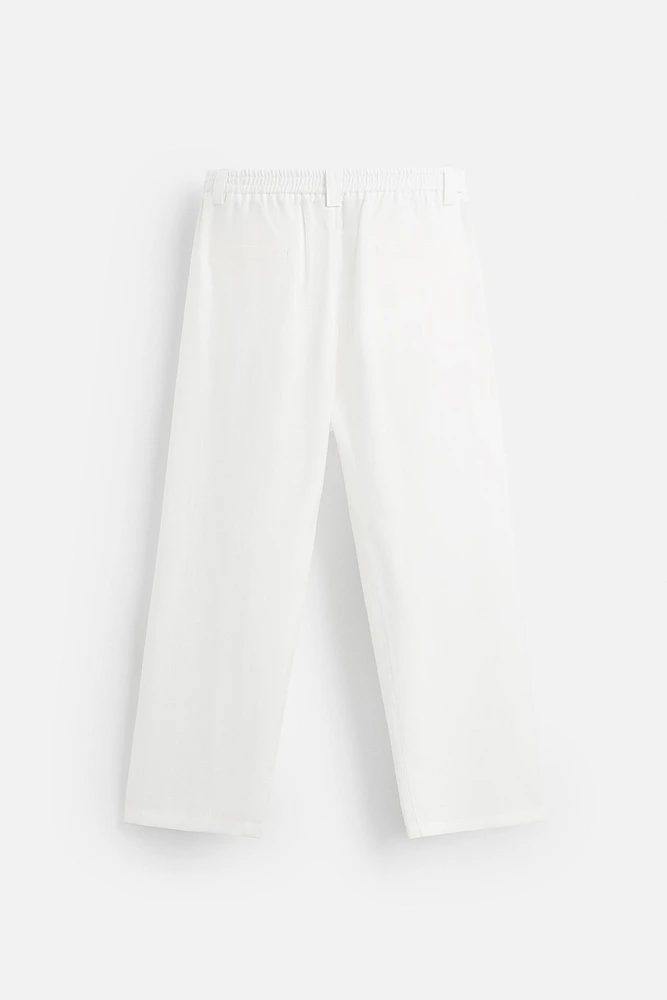 PANTALON PLIS MÉLANGE LYOCELL