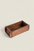 ANTIQUE-FINISH WOODEN BOX