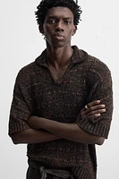KNIT POLO SHIRT WITH CONTRAST TAPE