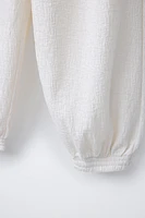 TEXTURED BALLOON PANTS