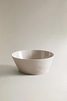 TEXTURED STONEWARE BOWL