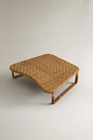 RATTAN MEDITATION STOOL