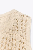POINTELLE KNIT TOP