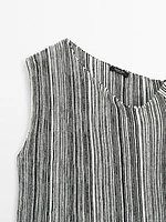 Top en maille à rayures
