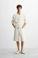 COMBINATION JACQUARD CARDIGAN