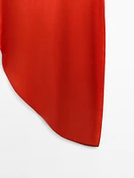 Robe asymétrique drapée en soie - Limited Edition