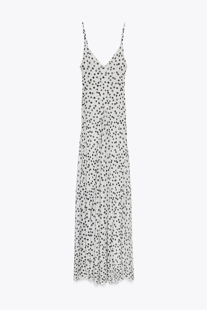 POLKA DOT MAXI DRESS