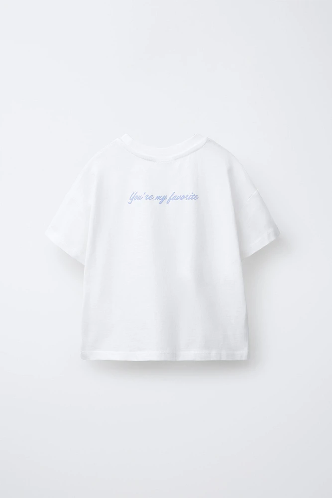 GINGHAM CHECK PATCH T-SHIRT