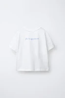 GINGHAM CHECK PATCH T-SHIRT